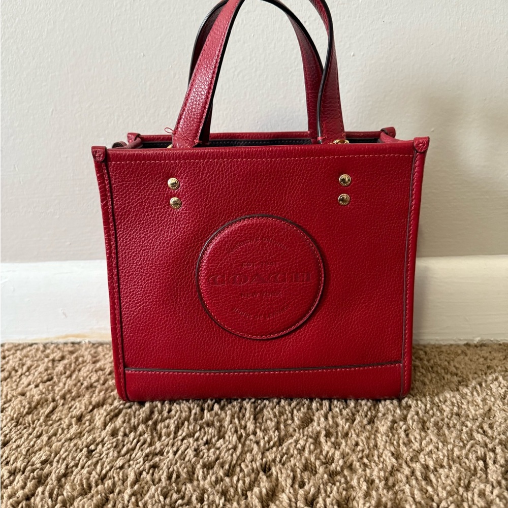 Coach Red Tote Bag